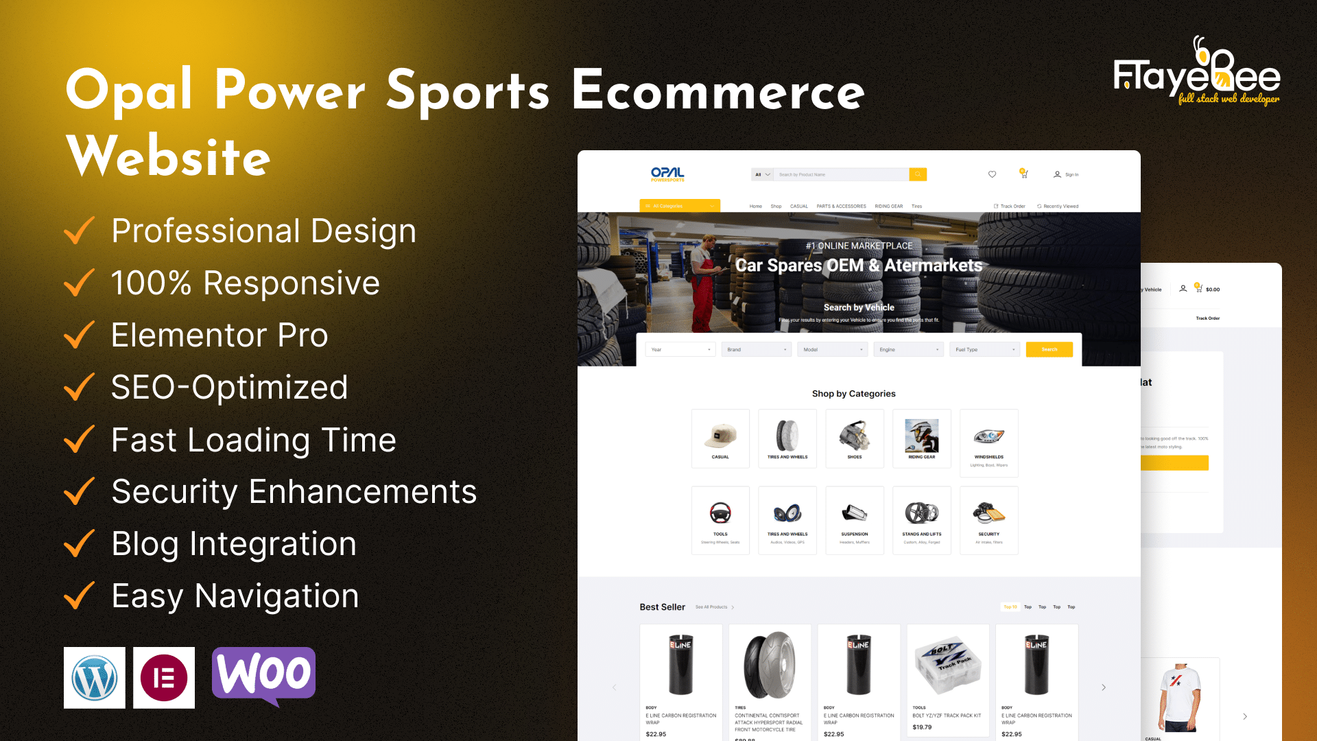 Opal Power Sports – Ecommerce Website